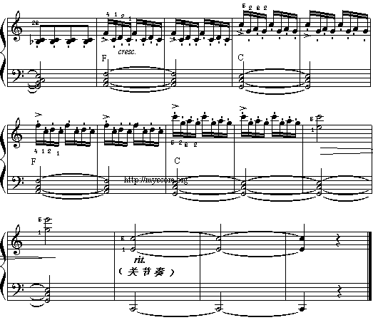 我的小火车电子琴曲谱（图4）