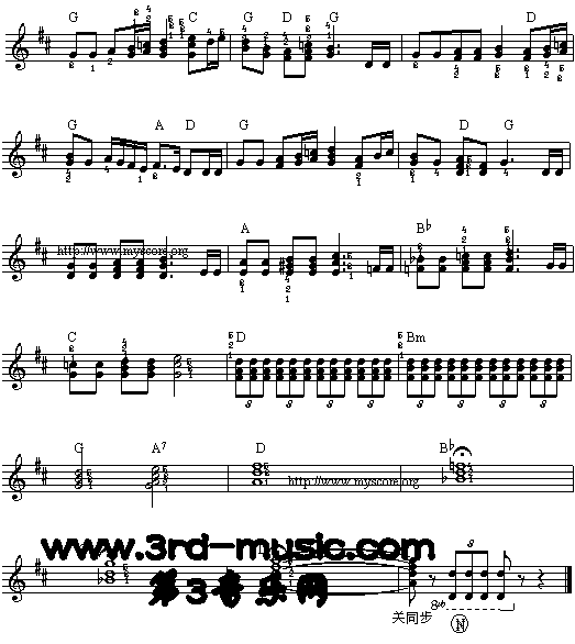 游击队之歌[电子琴谱]电子琴曲谱（图3）