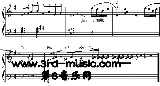 旱天雷(广东音乐)[电子琴谱]电子琴曲谱（图4）