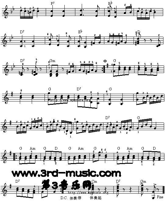 匈牙利舞曲第五号[电子琴谱]电子琴曲谱（图2）