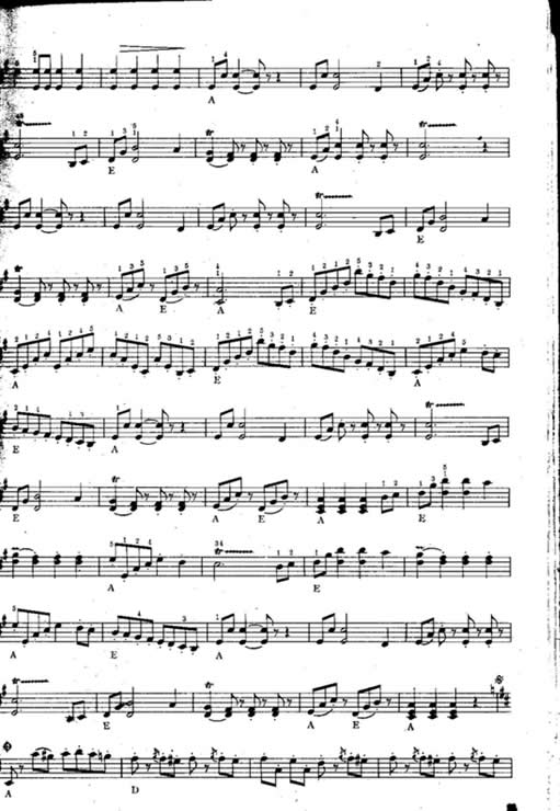 拉德斯基进行曲电子琴曲谱（图2）