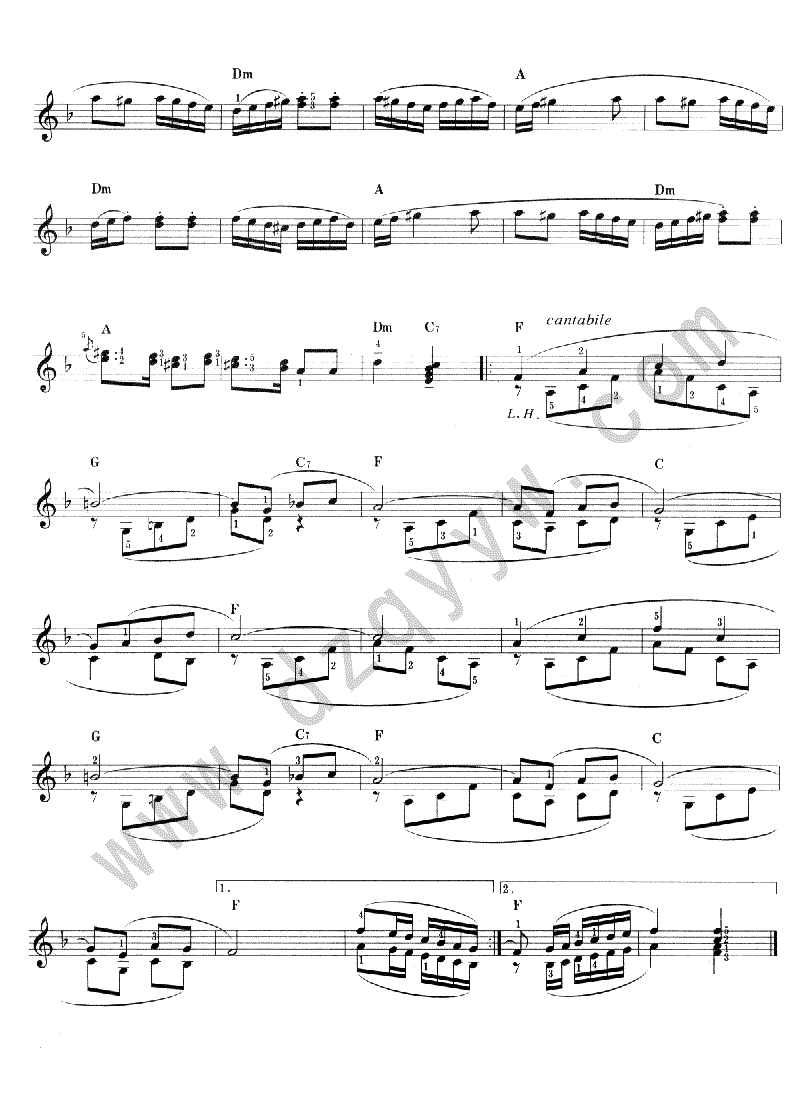 春天-电子琴谱电子琴曲谱（图2）