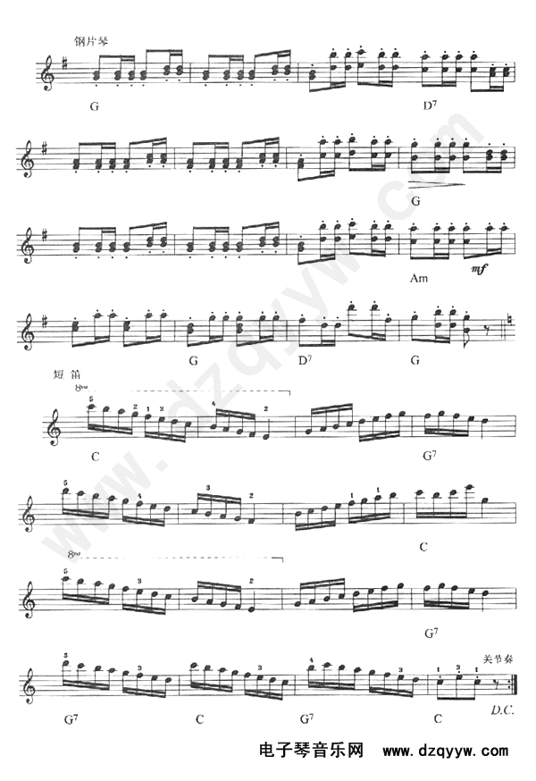 森林波尔卡电子琴曲谱（图2）