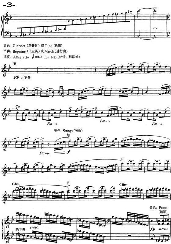 春舞（电子琴谱）电子琴曲谱（图3）