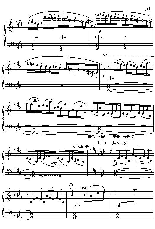 即兴幻想曲电子琴曲谱（图4）