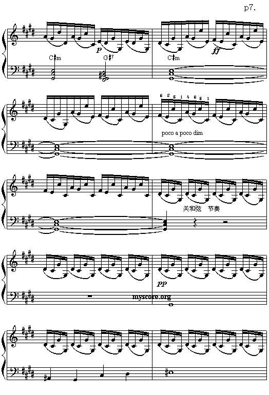 即兴幻想曲电子琴曲谱（图7）