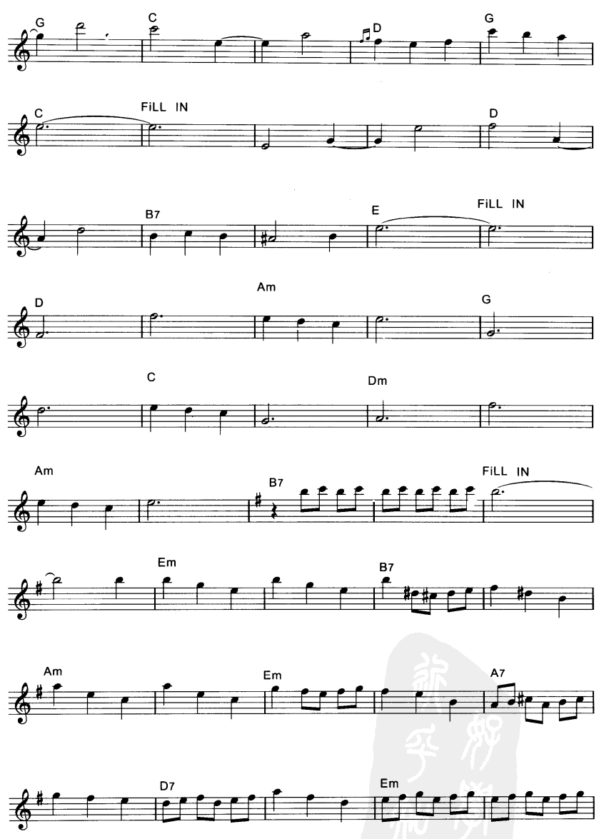 婚礼华尔兹电子琴曲谱（图2）