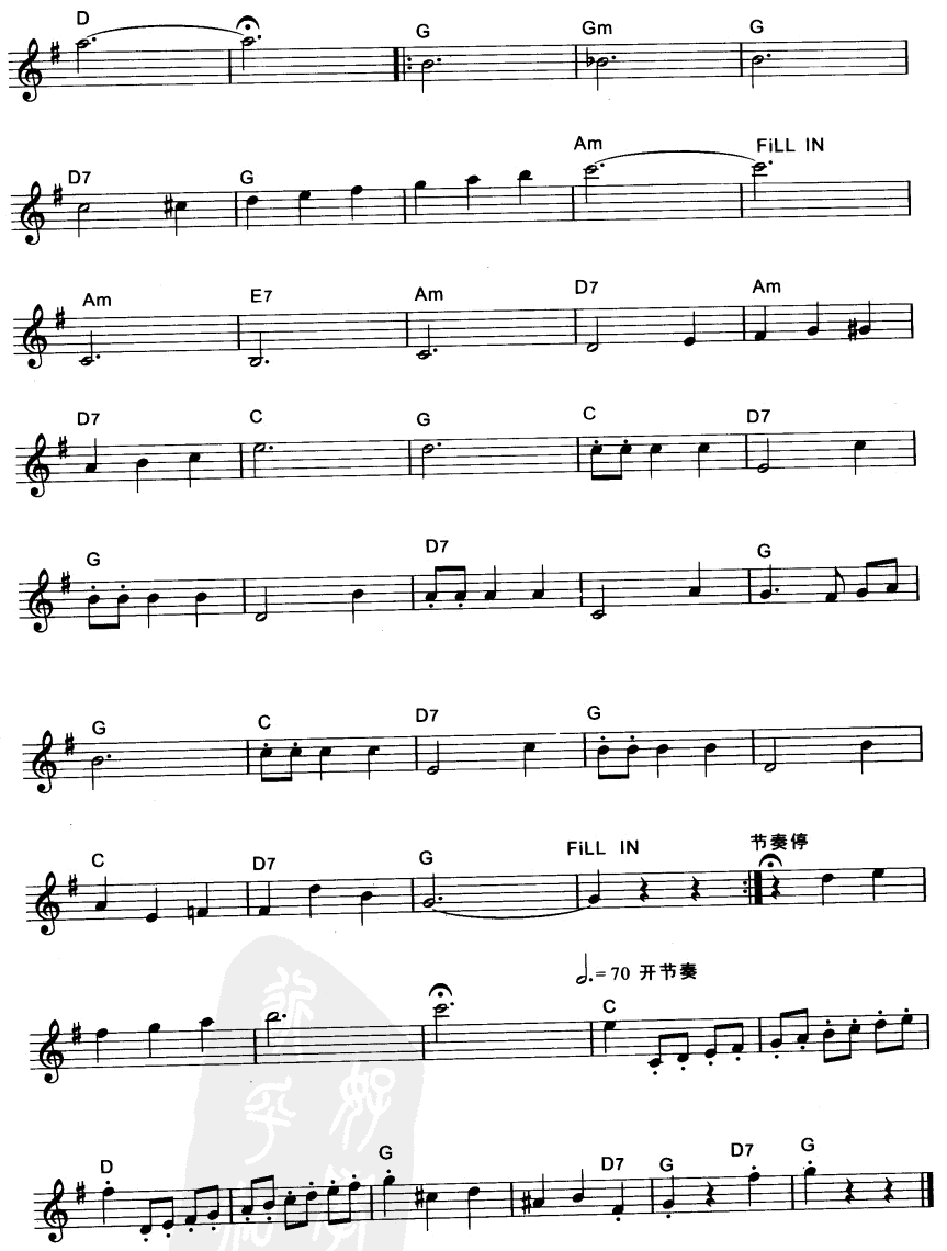 婚礼华尔兹电子琴曲谱（图3）
