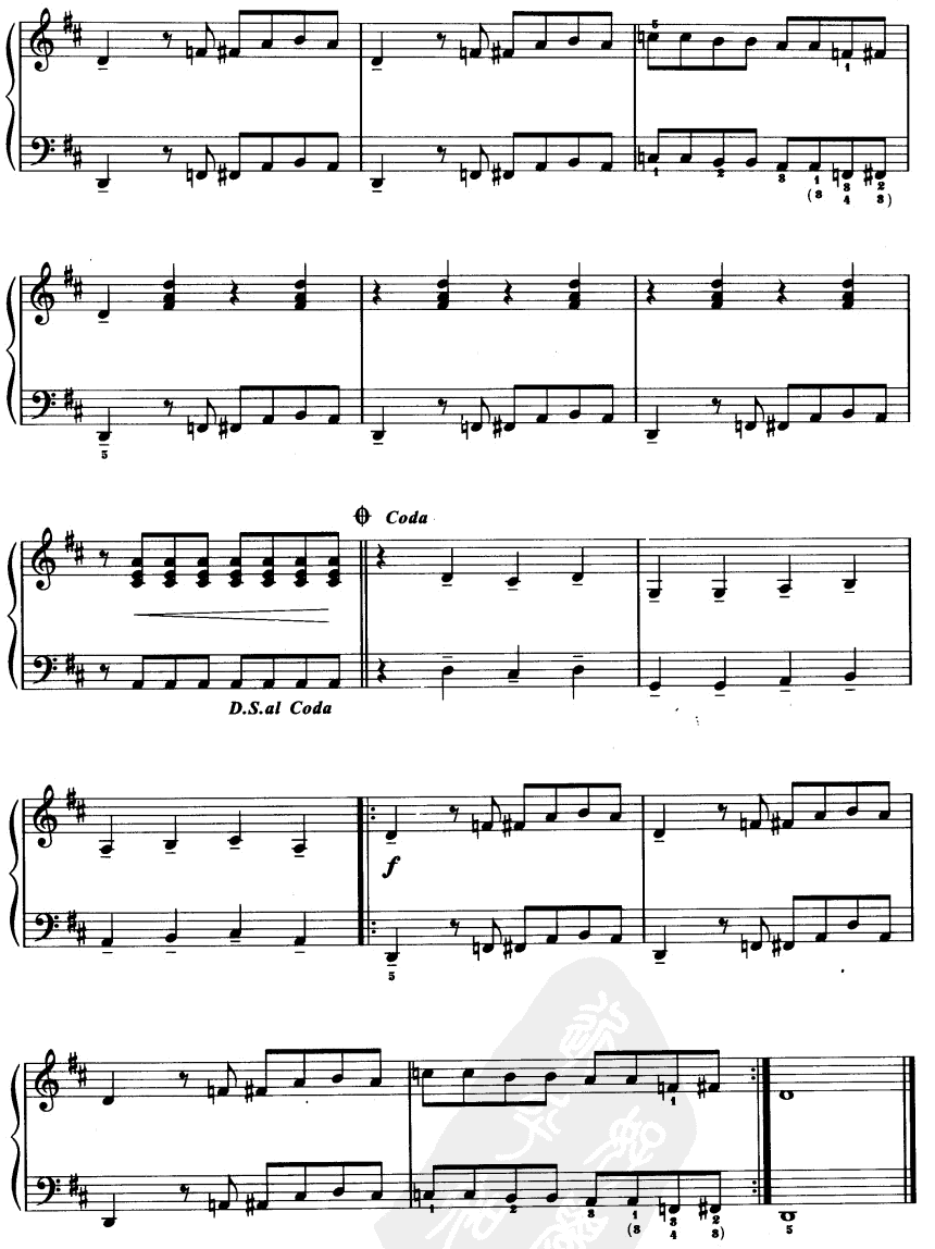 小魔女起飞曲电子琴曲谱（图4）