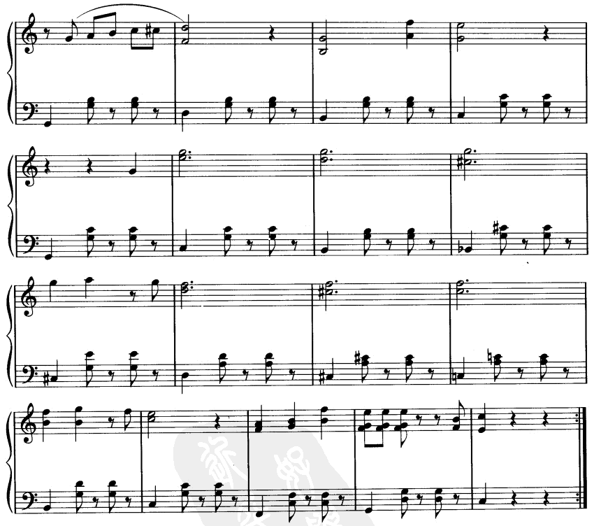 超级玛利奥一代电子琴曲谱（图2）