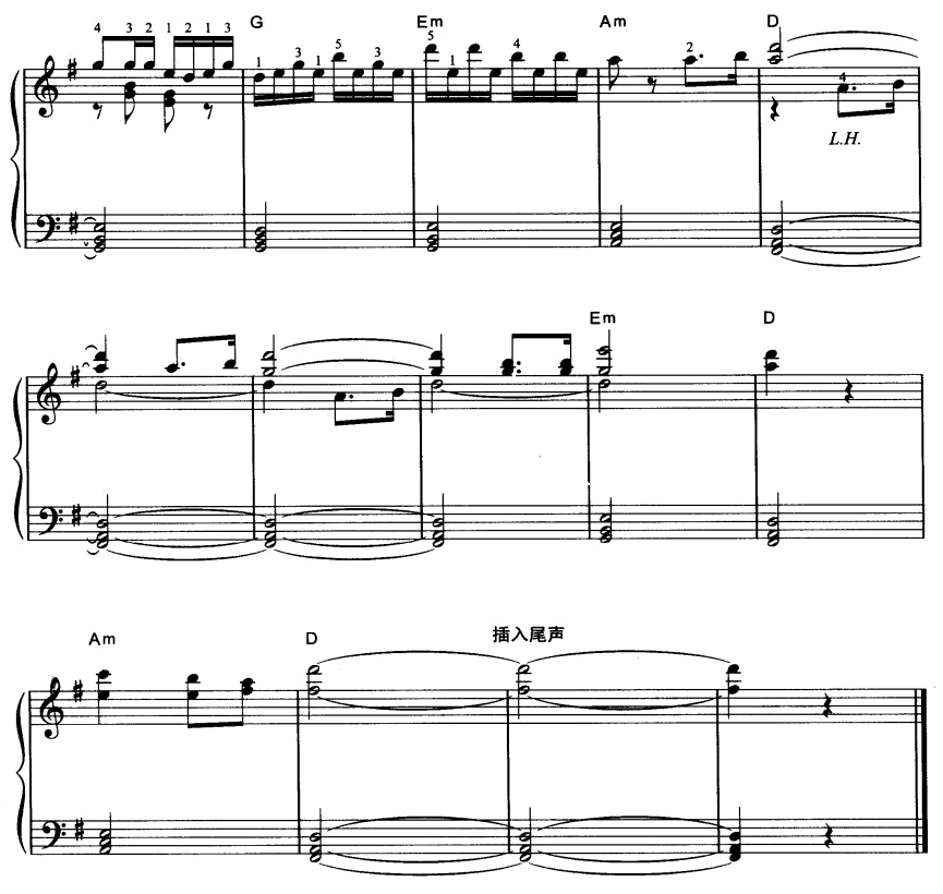 小号手之歌电子琴曲谱（图4）