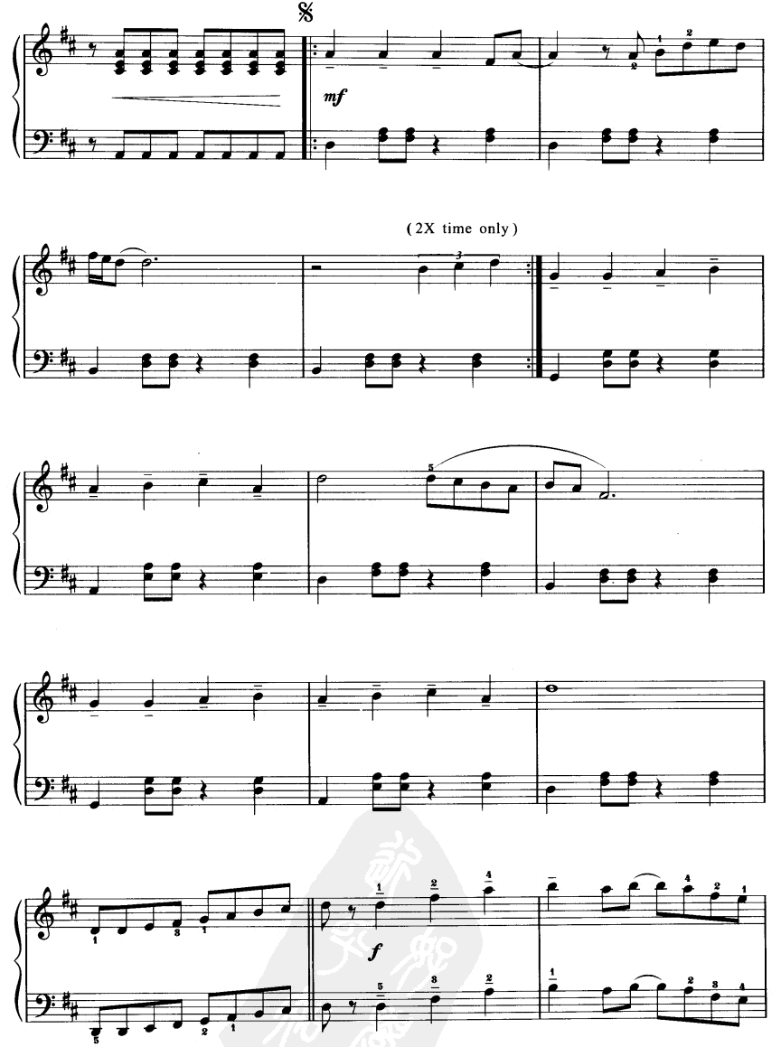 小魔女起飞曲电子琴曲谱（图2）