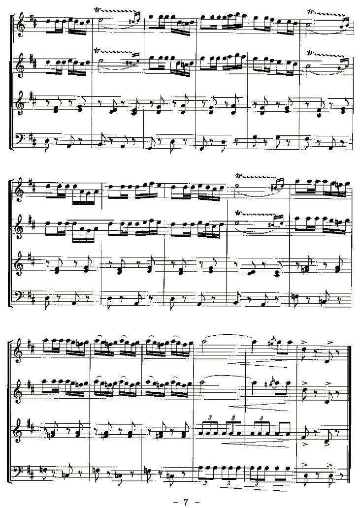 卡门序曲（电子琴重奏）电子琴曲谱（图7）
