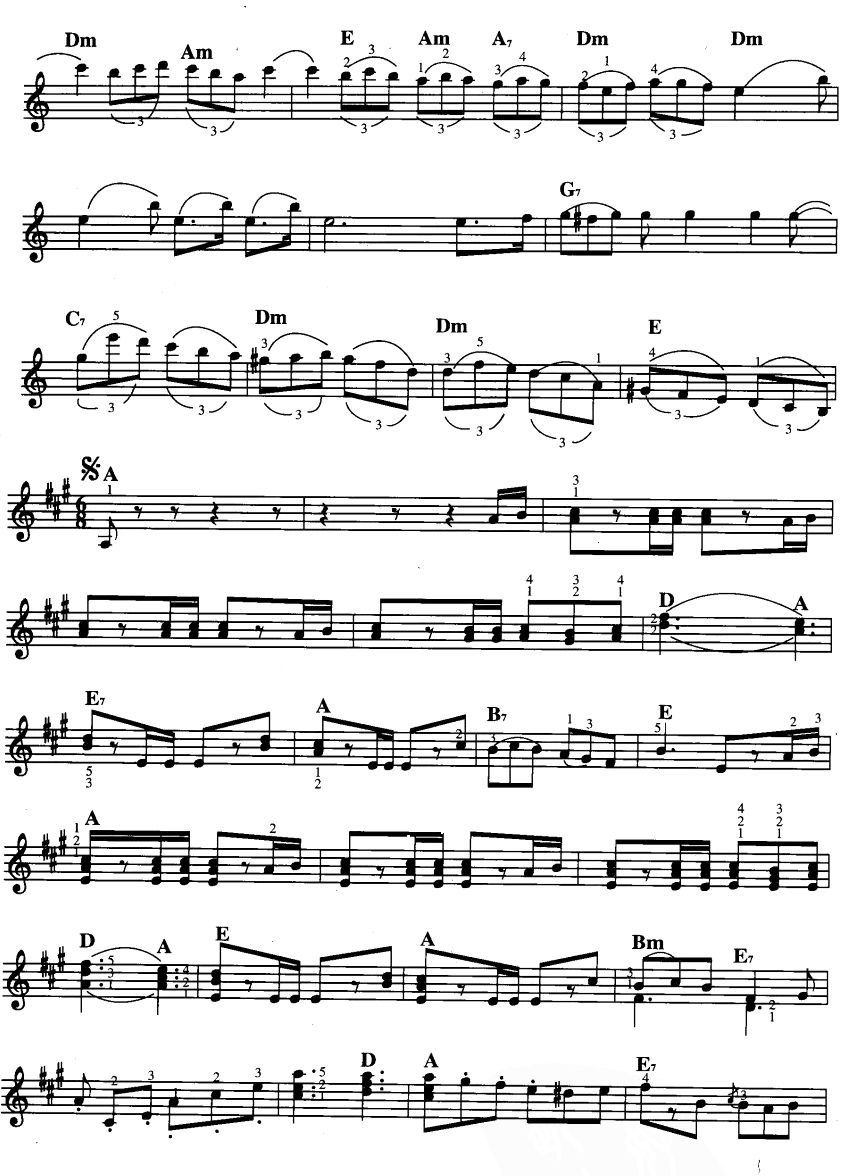轻骑兵序曲（线谱）电子琴曲谱（图3）
