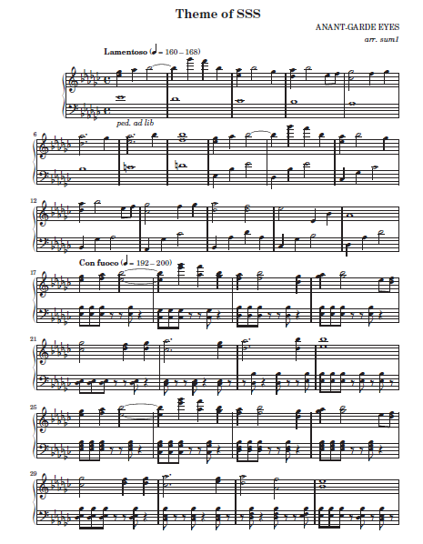 theme of sss电子琴曲谱（图1）