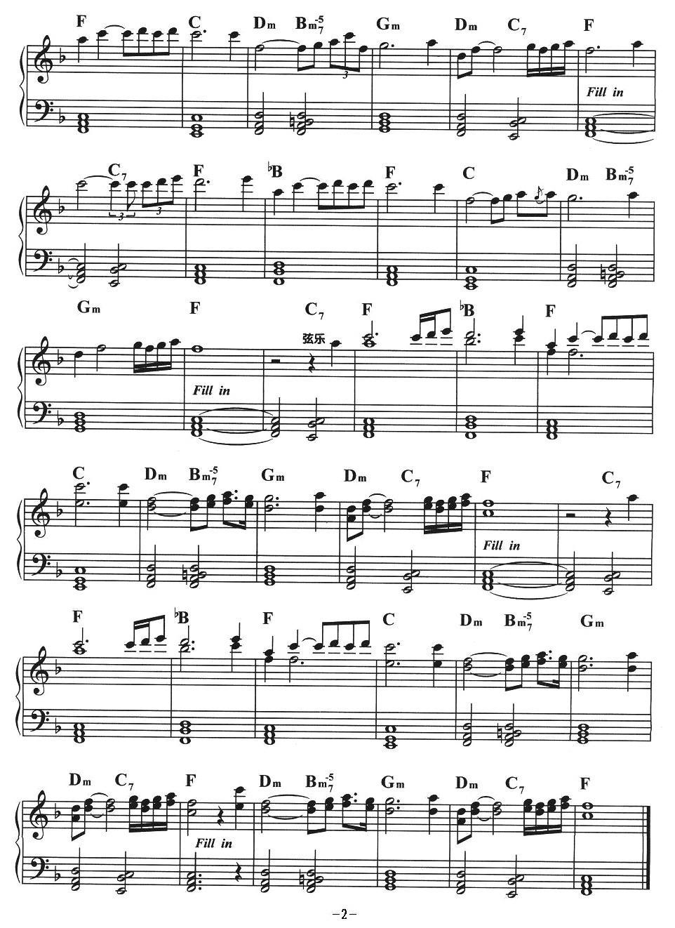 牧歌电子琴曲谱（图2）
