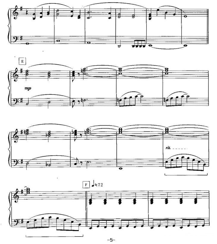 主题曲电子琴曲谱（图5）