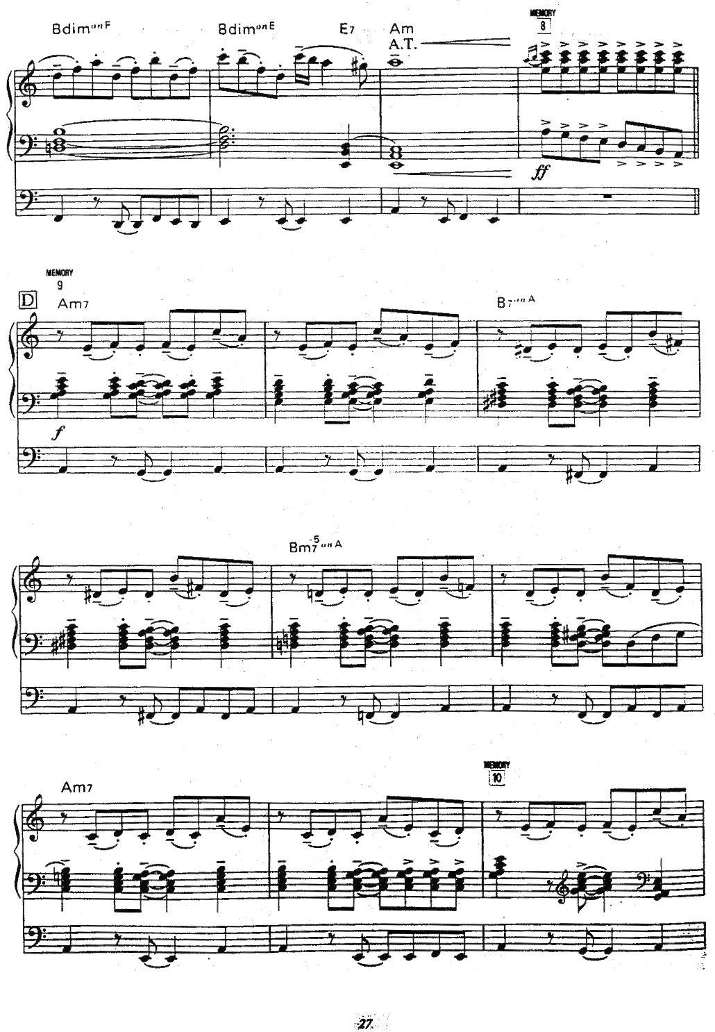 Libertango（自由探戈）（双排键电子琴）电子琴曲谱（图5）