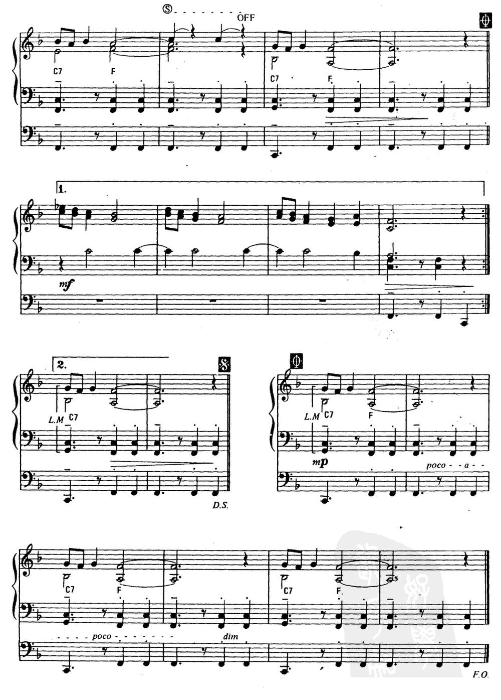 少年乐手（双排键电子琴）电子琴曲谱（图3）
