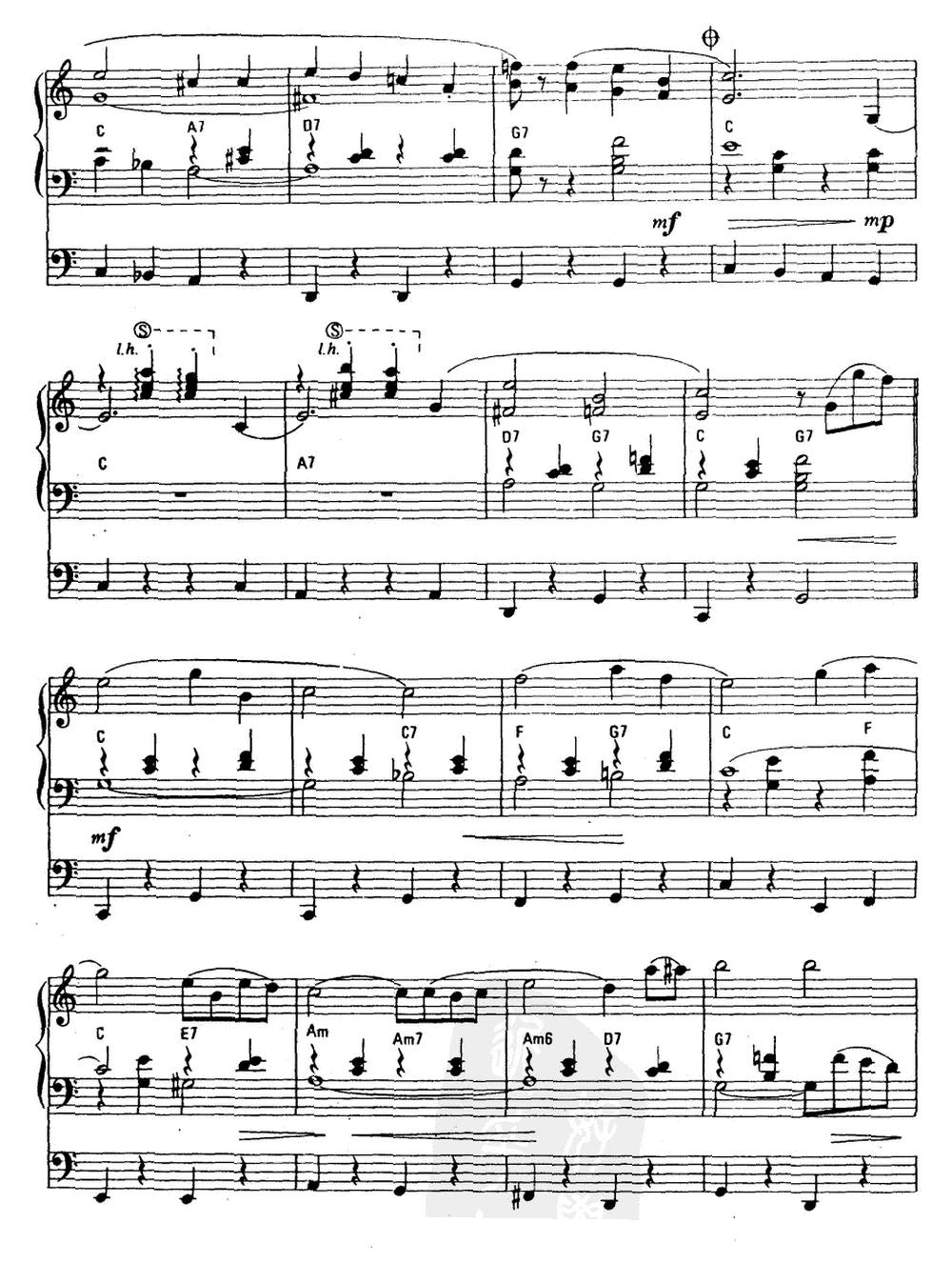 夏威夷的婚礼之歌（双排键电子琴）电子琴曲谱（图3）