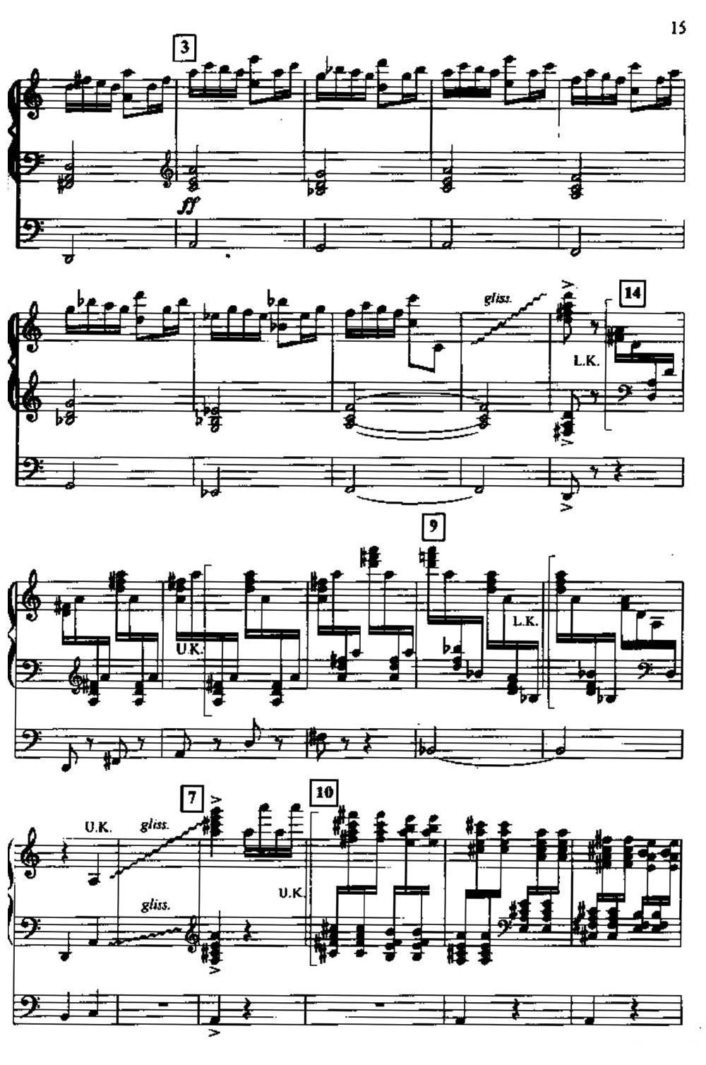 帕格尼尼主题狂想曲（双排键电子琴）电子琴曲谱（图15）