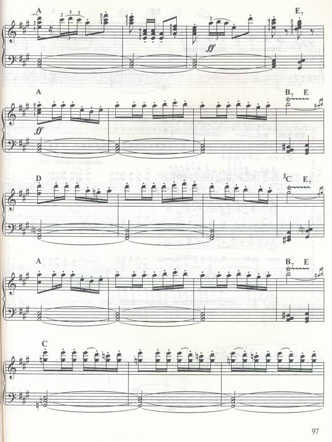 《卡门》序曲电子琴曲谱（图5）