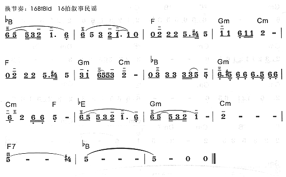 篱笆墙的影子1电子琴曲谱（图1）