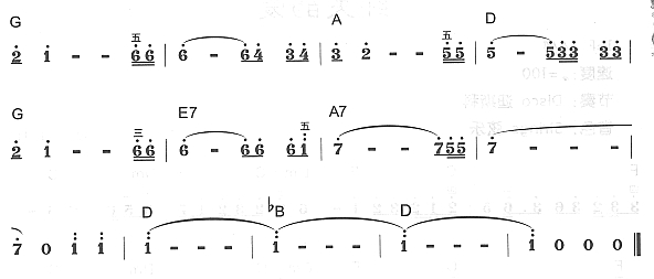 恋寻2电子琴曲谱（图1）