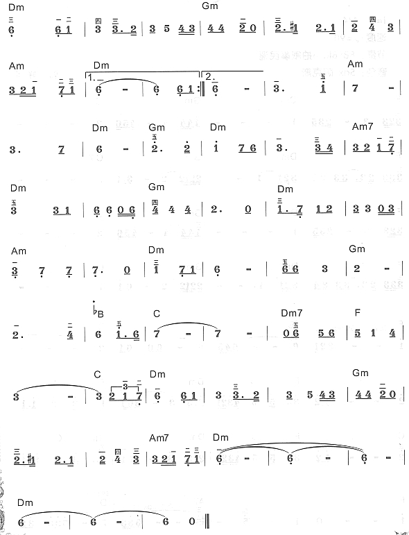 金梭和银梭2电子琴曲谱（图1）