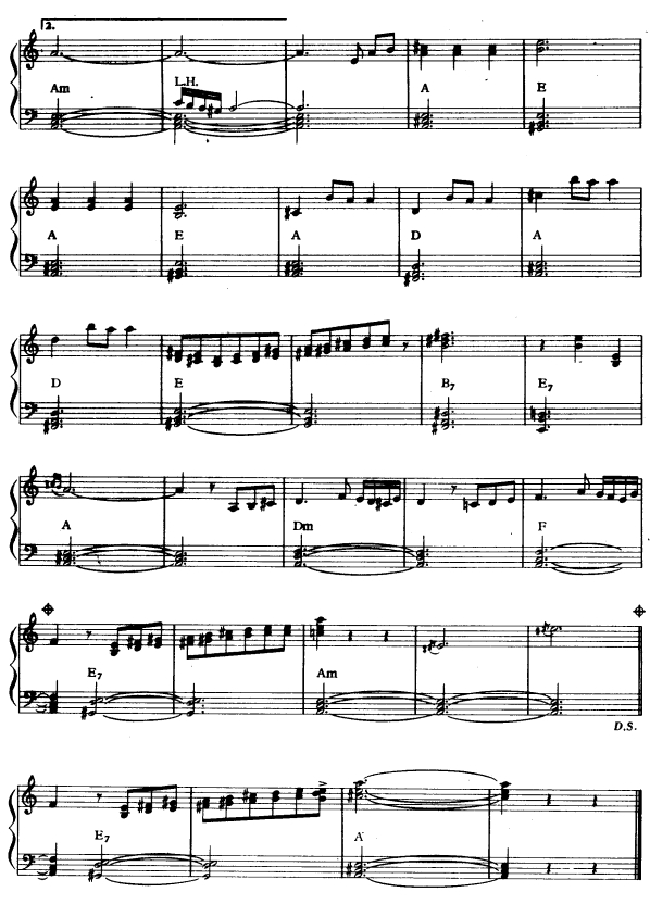 西班牙小夜曲2电子琴曲谱（图1）