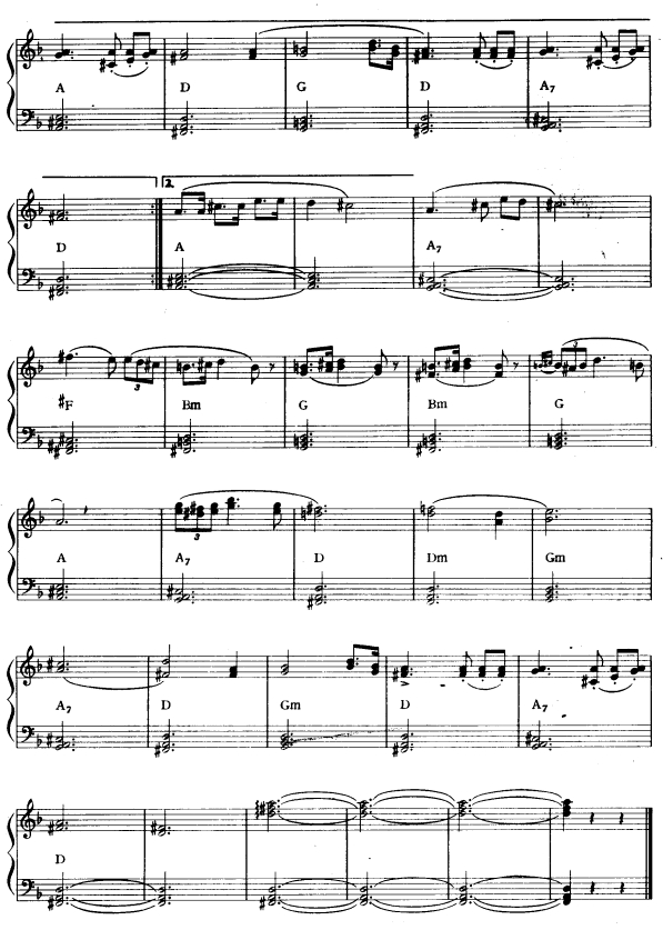 舒伯特小夜曲2电子琴曲谱（图1）