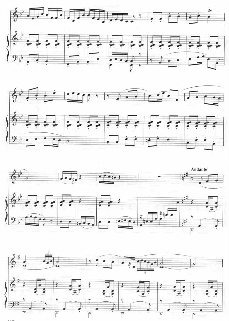 楼兰恋歌（十孔笛五线谱）笛子（箫）曲谱（图4）