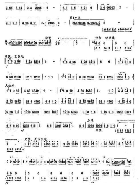 玉树草原之春笛子（箫）曲谱（图2）