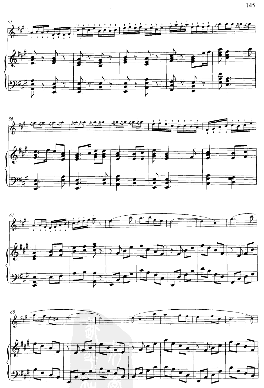 大青山下(线谱)笛子（箫）曲谱（图3）