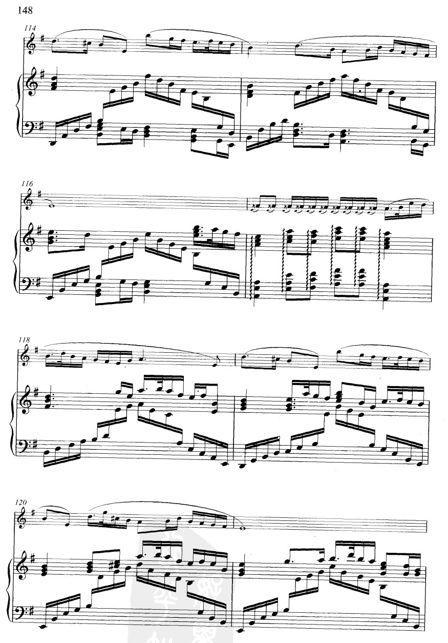 大青山下(线谱)笛子（箫）曲谱（图6）