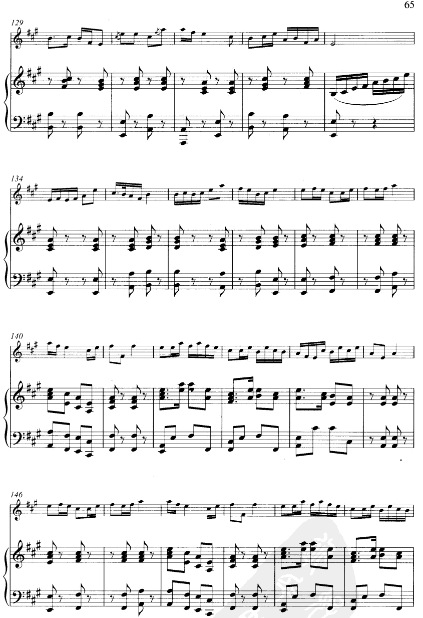 牧笛(线谱)笛子（箫）曲谱（图7）