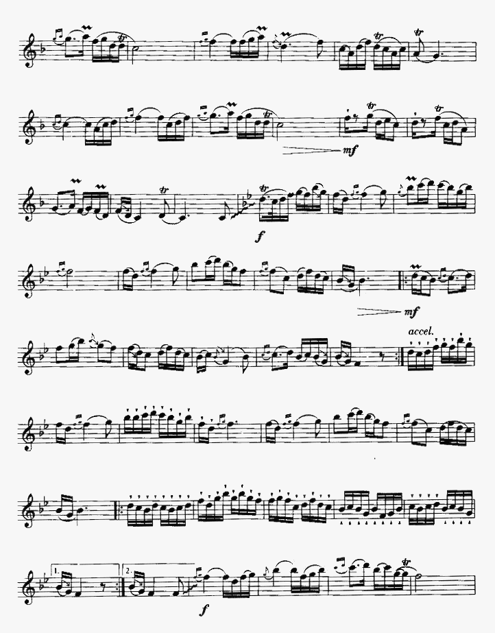 茉莉花（竖笛独奏）笛子（箫）曲谱（图2）