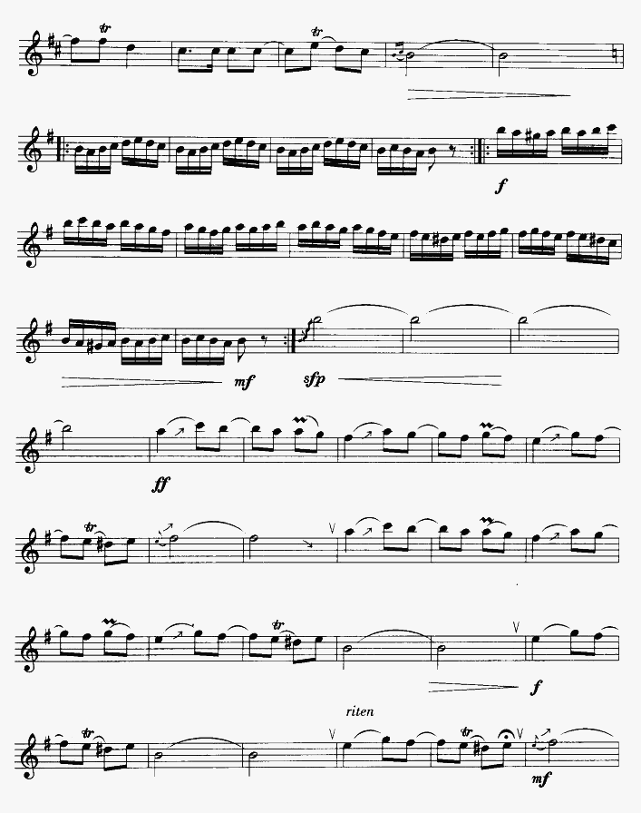 美丽的沙力库力（竖笛独奏）笛子（箫）曲谱（图4）
