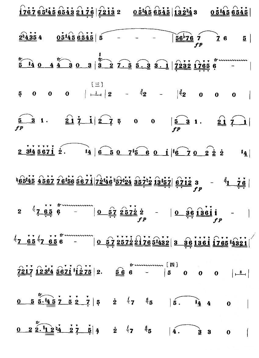 D大调长笛协奏曲笛子（箫）曲谱（图5）