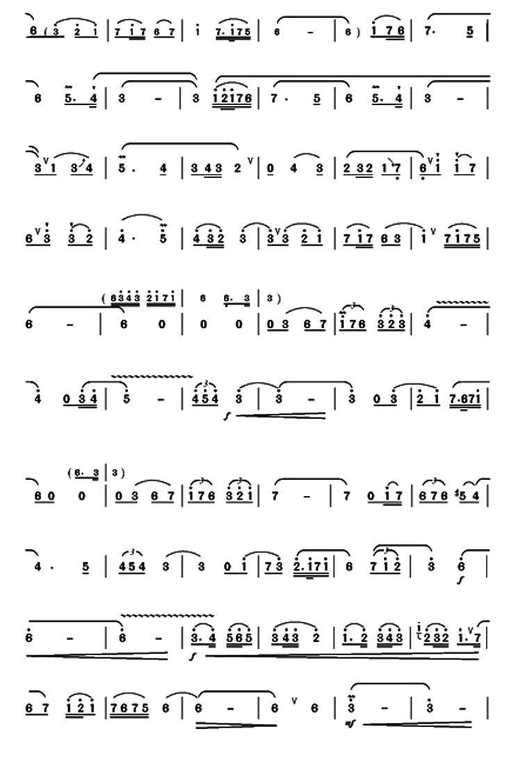 燕子笛子（箫）曲谱（图2）