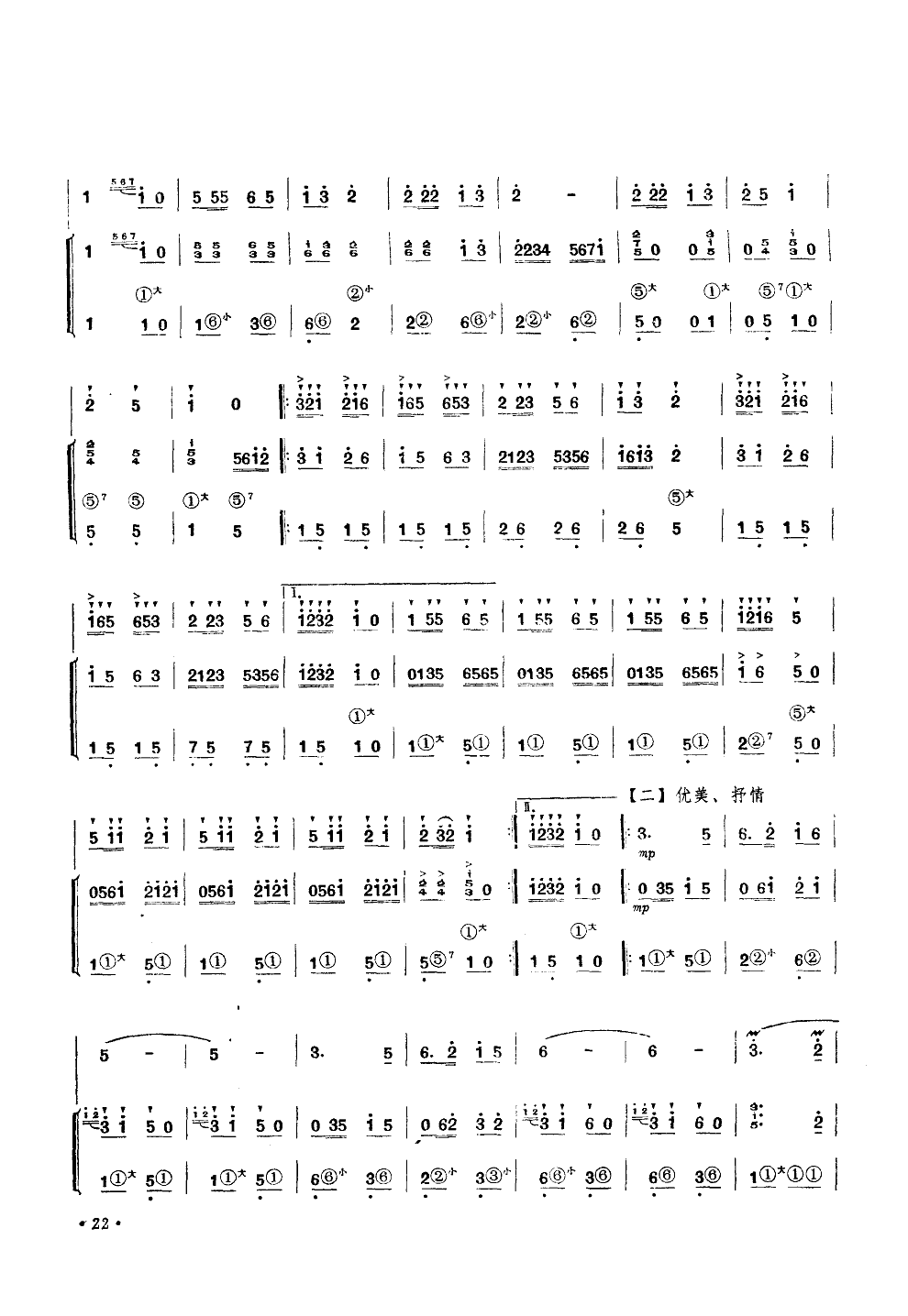 小司机(笛子独奏手风琴伴奏)笛子（箫）曲谱（图2）