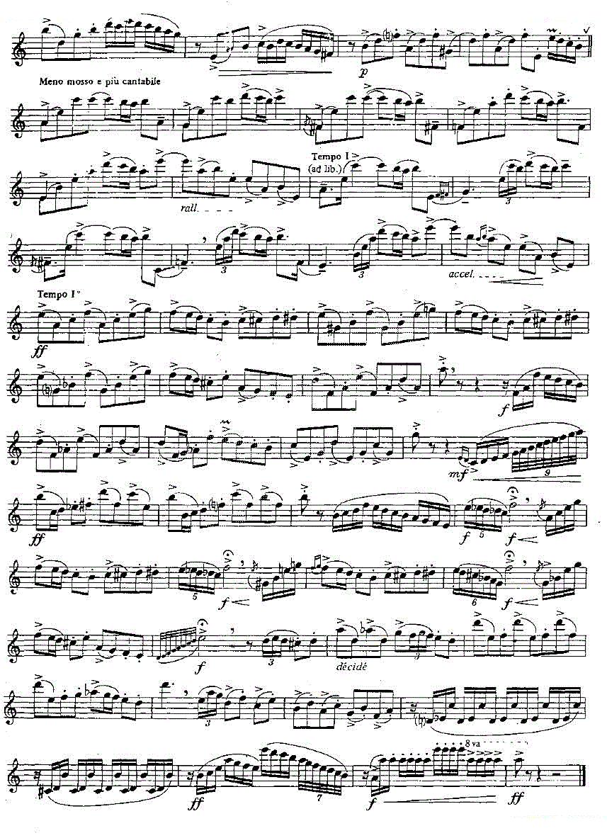 Tango`Etudes之三笛子（箫）曲谱（图2）