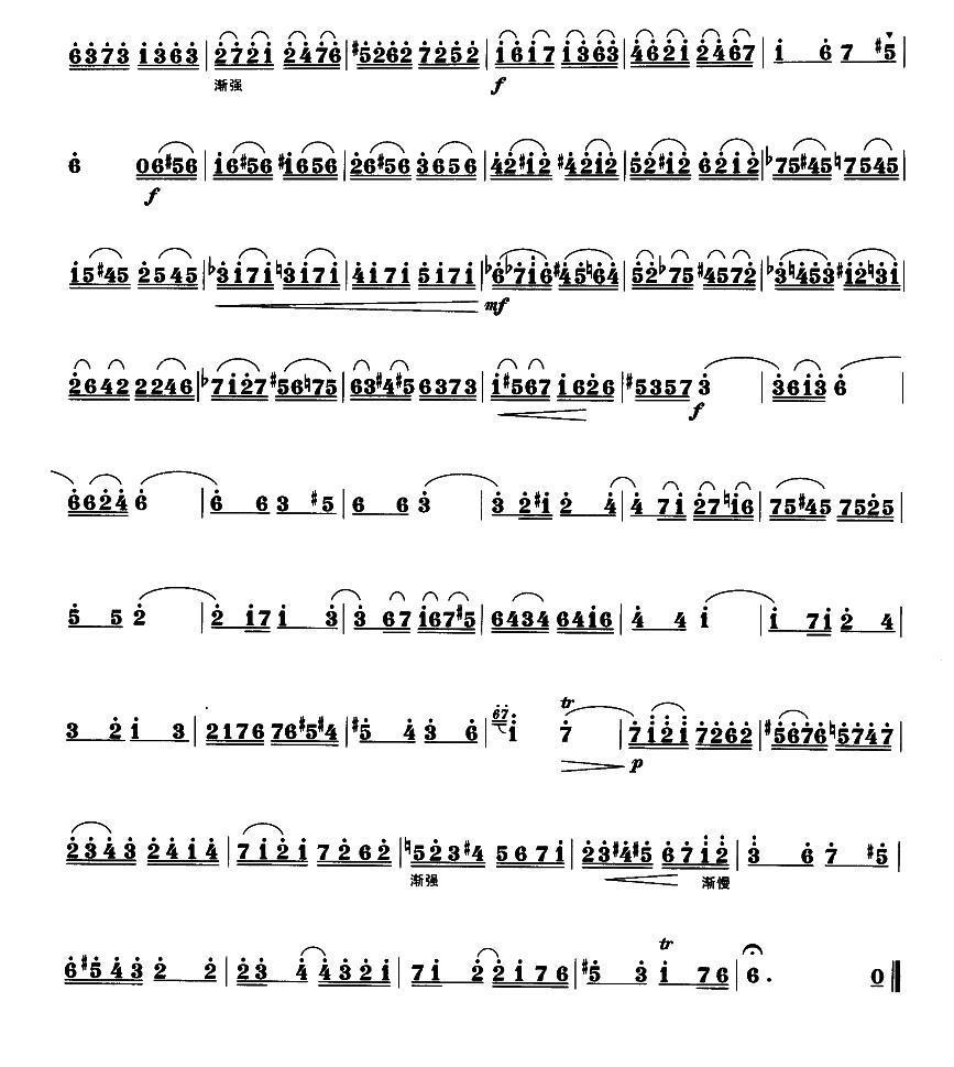a小调协奏曲笛子（箫）曲谱（图3）