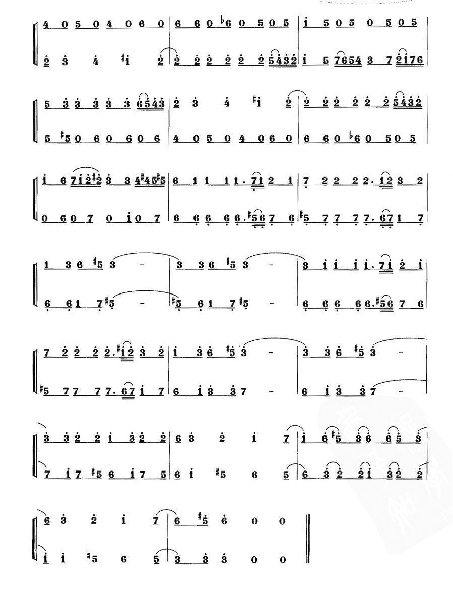 小天鹅舞曲（二重奏）笛子（箫）曲谱（图2）