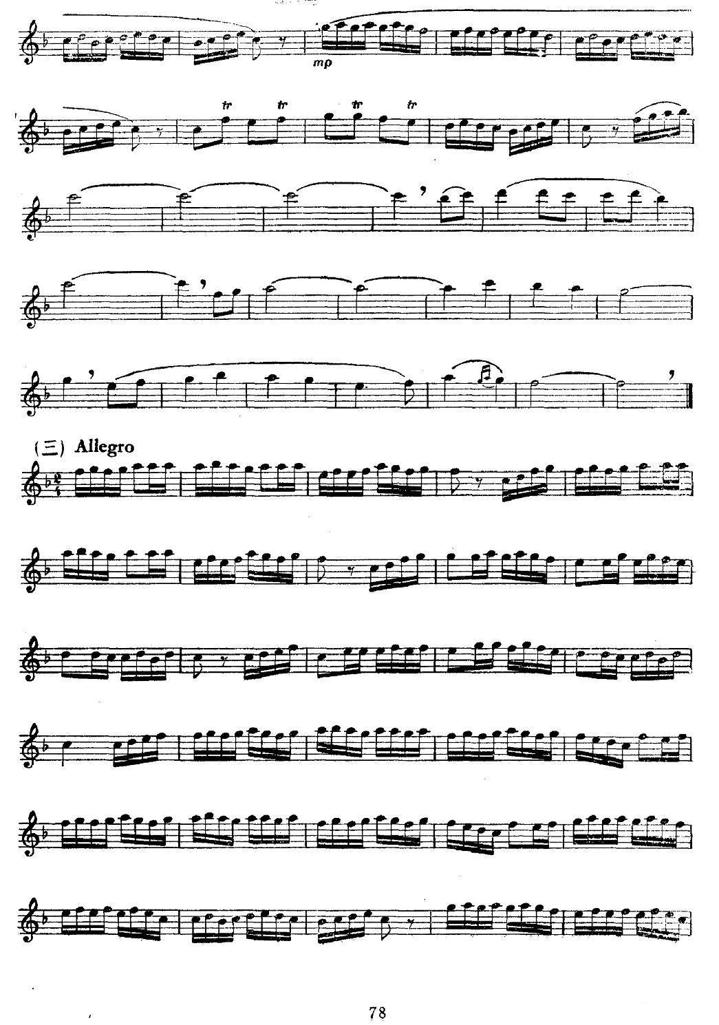 夏尔巴舞曲笛子（箫）曲谱（图3）