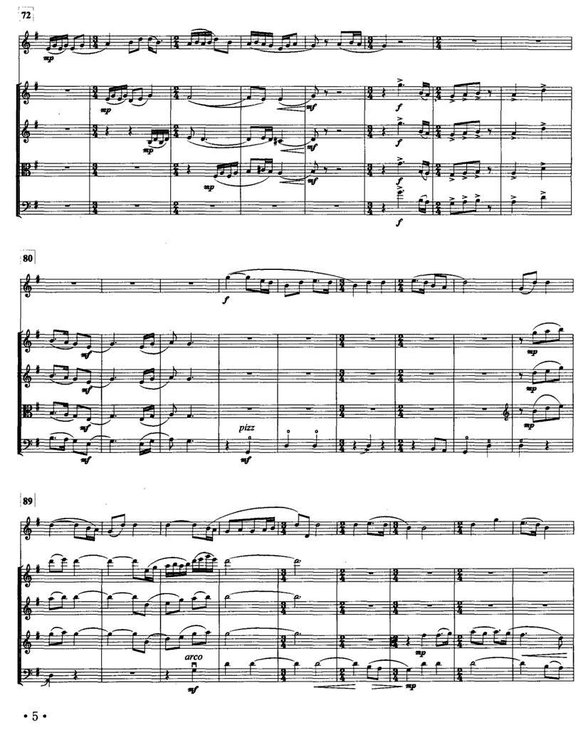 梅花（箫与弦乐五重奏）笛子（箫）曲谱（图4）