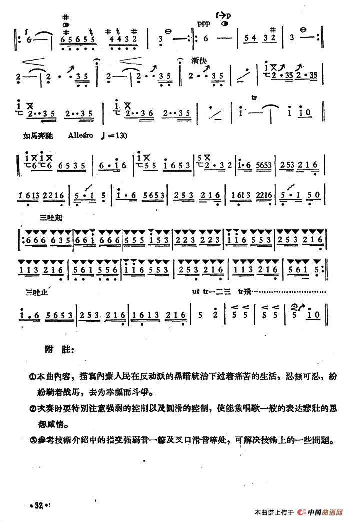 牧羊歌笛子（箫）曲谱（图2）