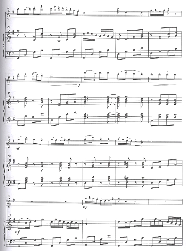 白毛女选曲（长笛独奏)4笛子（箫）曲谱（图1）