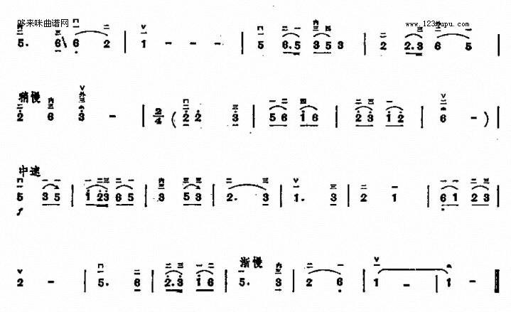 黄水谣二胡曲谱（图2）