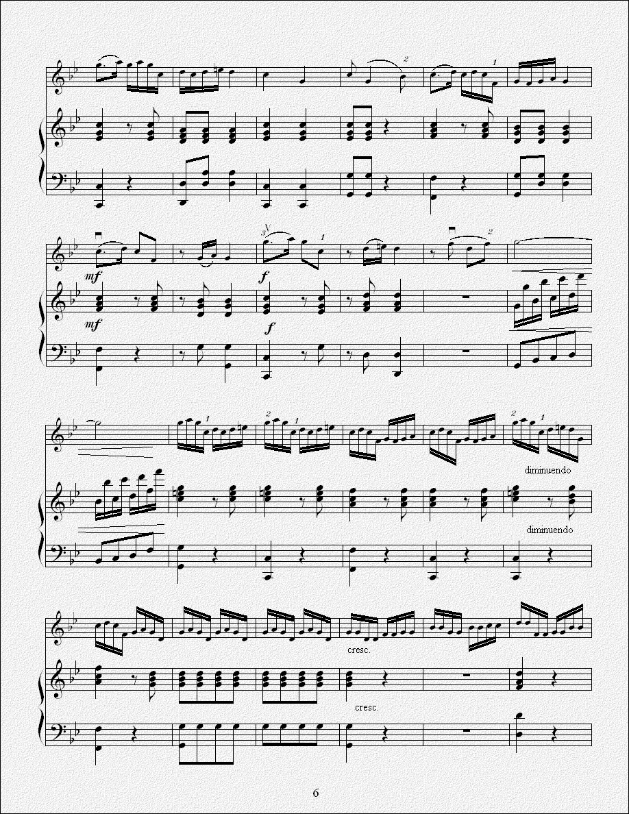 鹭江潮（钢琴伴奏版）二胡曲谱（图6）